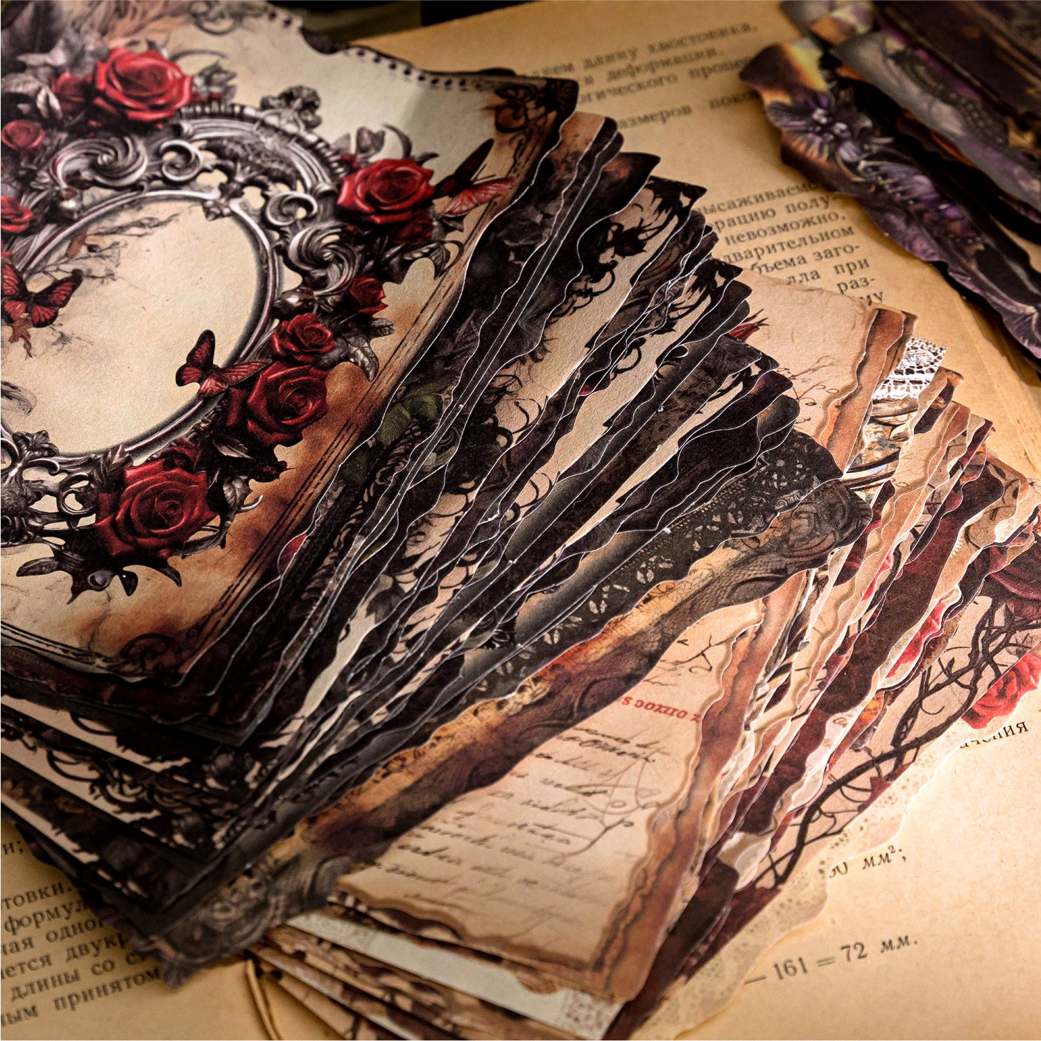 Vintage Rose Scrapbook Paper | MOOBOOM – mooboom