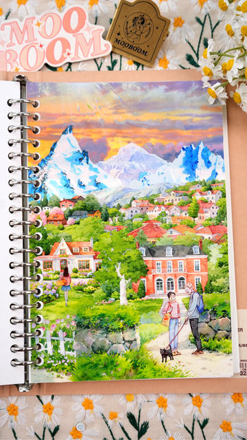 How to Create a Landscape/Scenery Scrapbook Page - Junk Journaling for Beginners