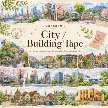 City & Building PET Tape for Journaling
