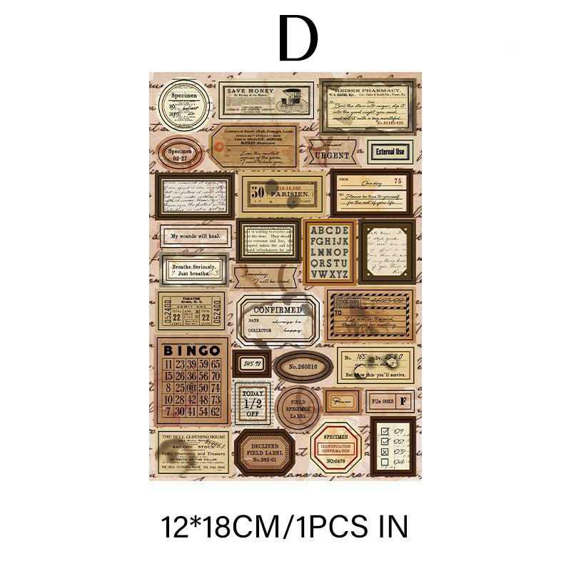 Bill collection series sticker