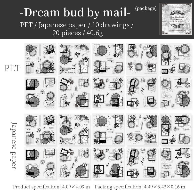 Lace theme Pre-cut Washi&PET Sticker Book