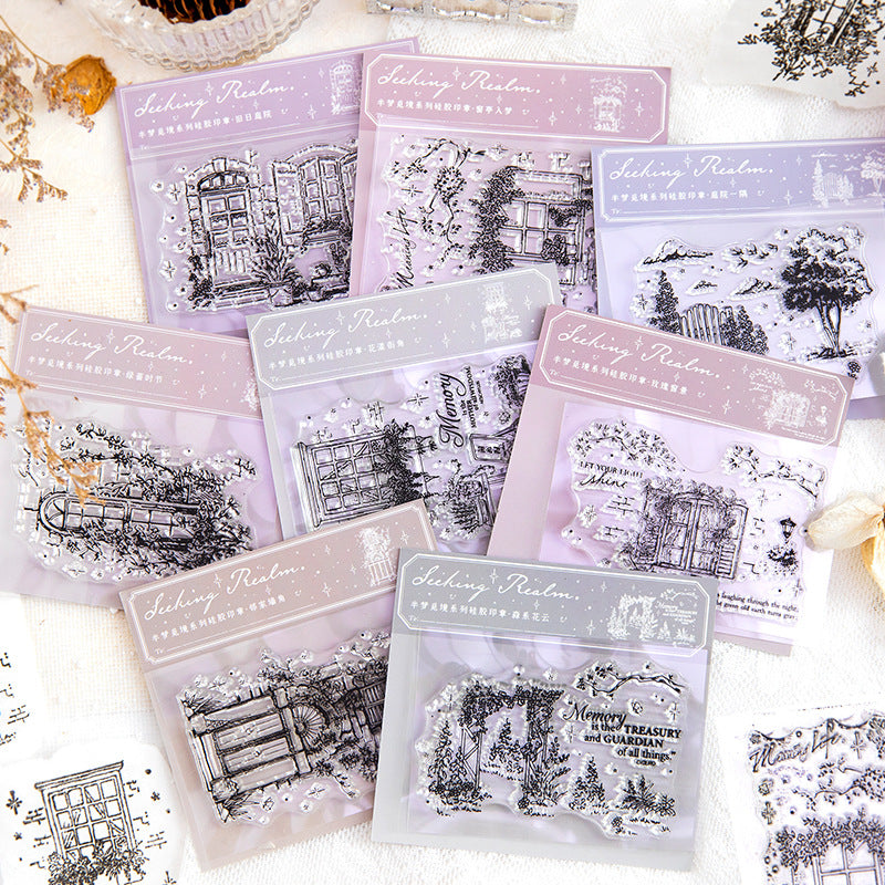 Window of Dreams Scrapbooking Silicone Stamp