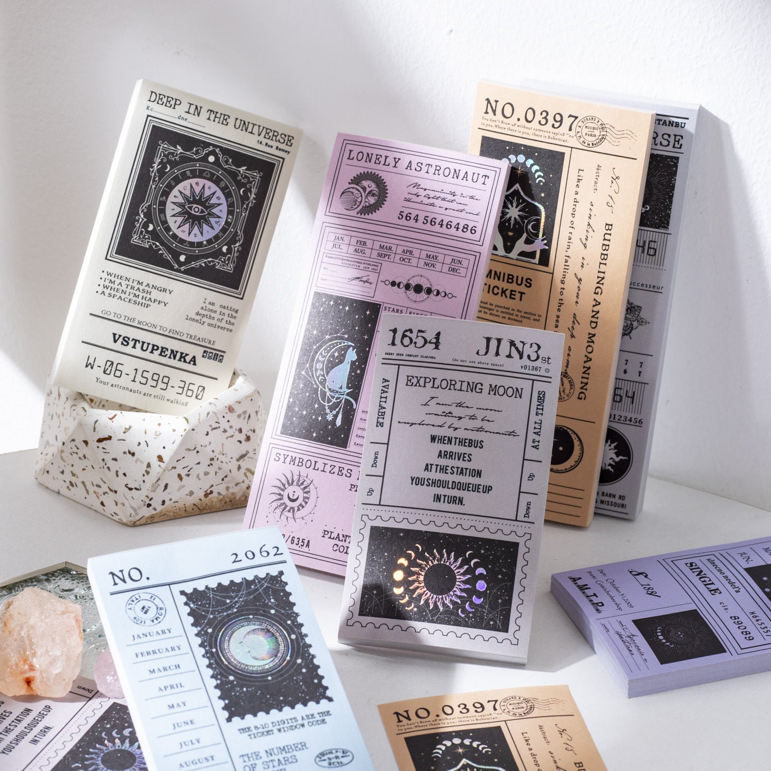 Stray Moon Laser Ticket For Scrapbooking / bujo / Card Making