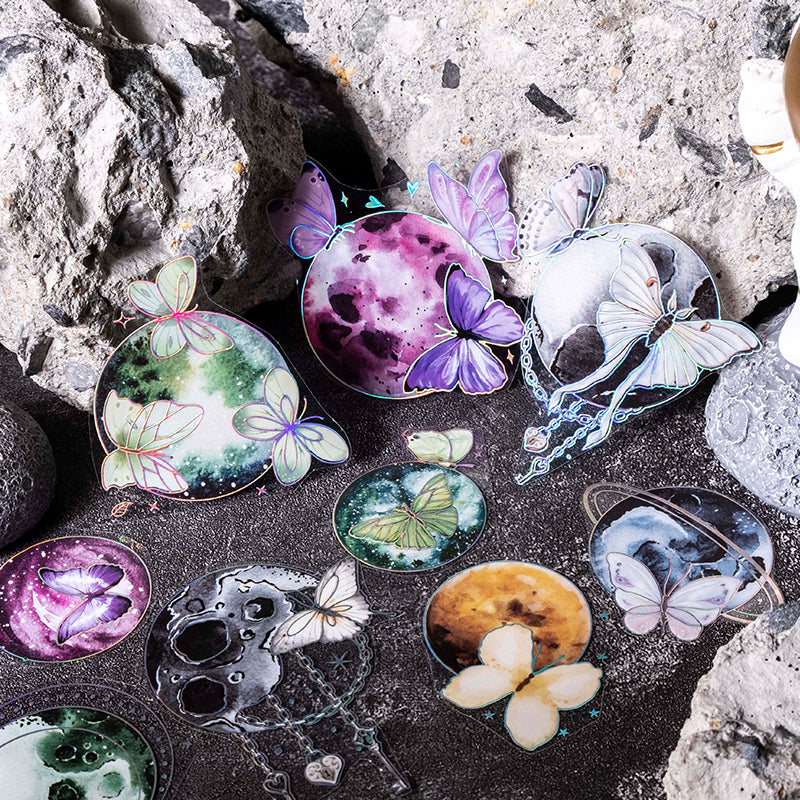 Legend of Stars and Moon Scrapbook Junk Journal PET Tape Sticker