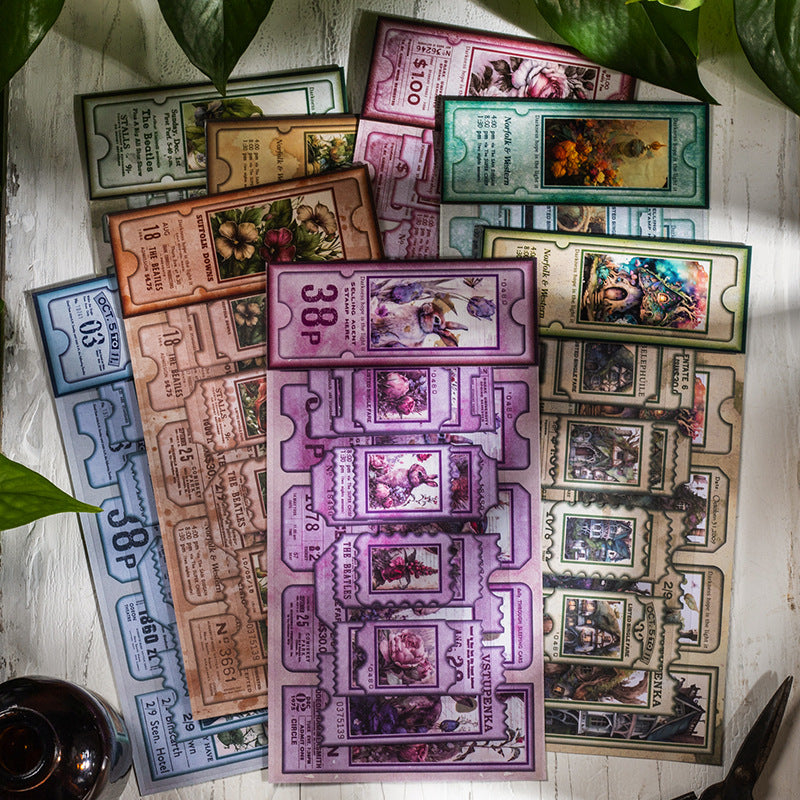  Animal Vintage Stickers