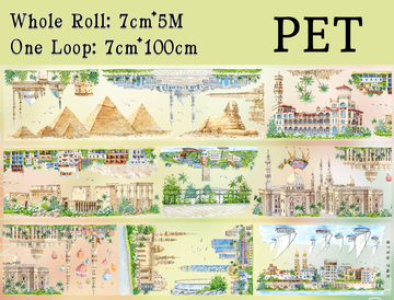 【ZERO】Egyptian Views Landscape PET Tape