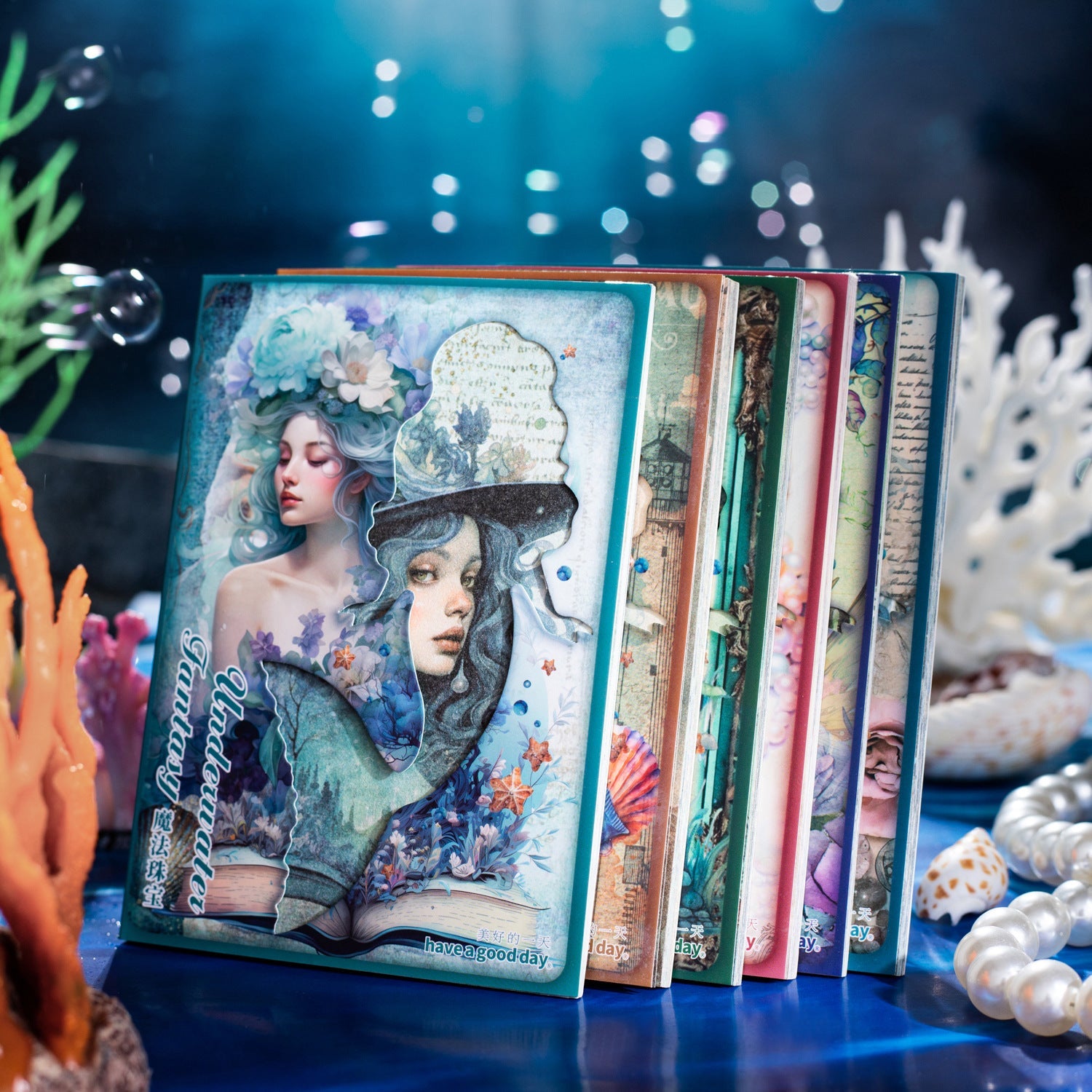 Underwater Mermaid Scrapbooking Paper