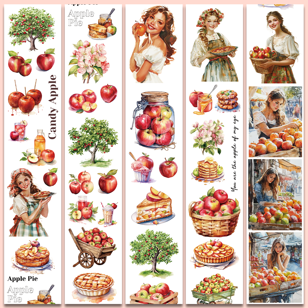 Apple Girl PET Tape | No.17 | MOOBOOM Design