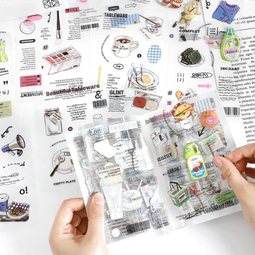 Life Trajectory Pre-cut PET Sticker Book