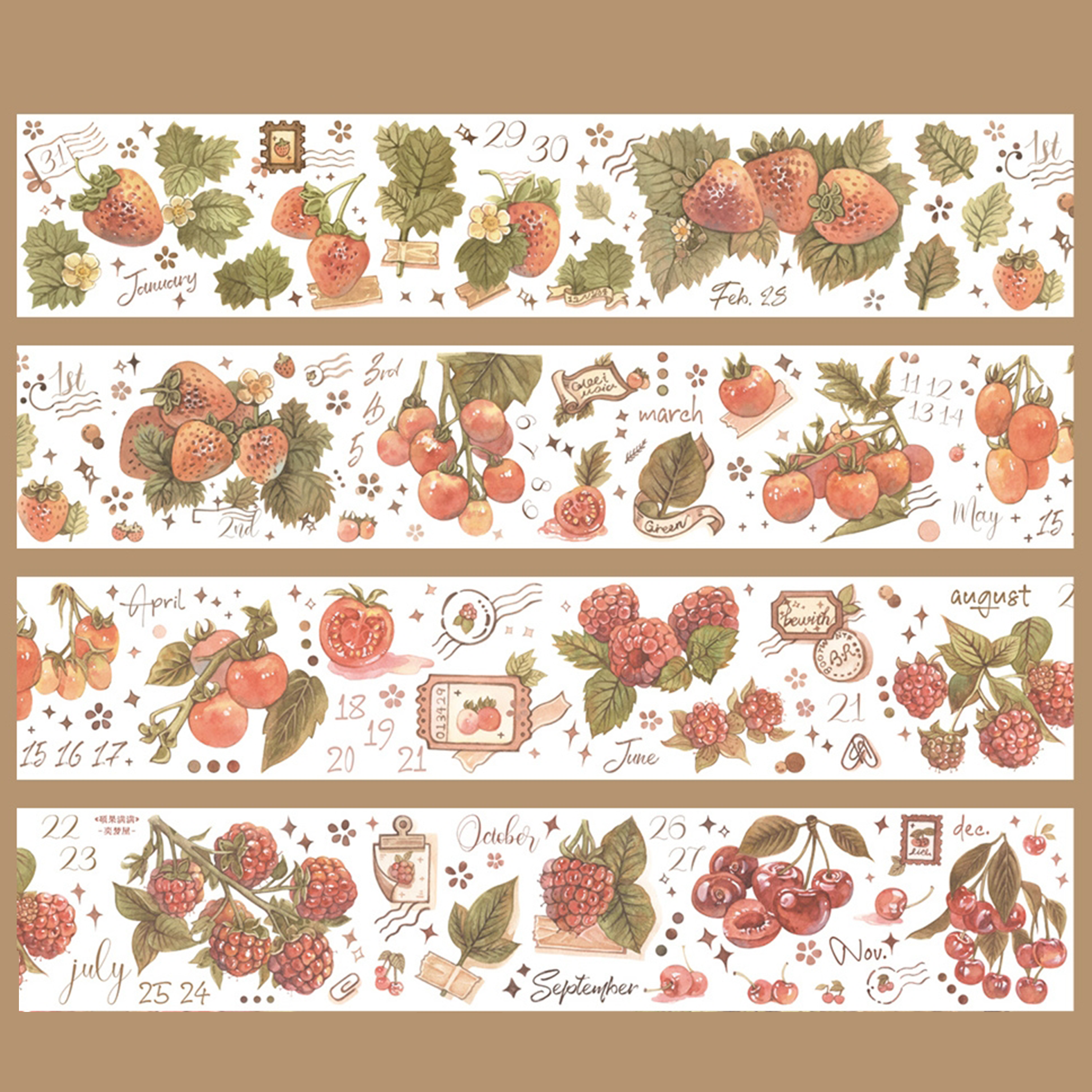 Strawberry PET Tape (5cm*100cm)