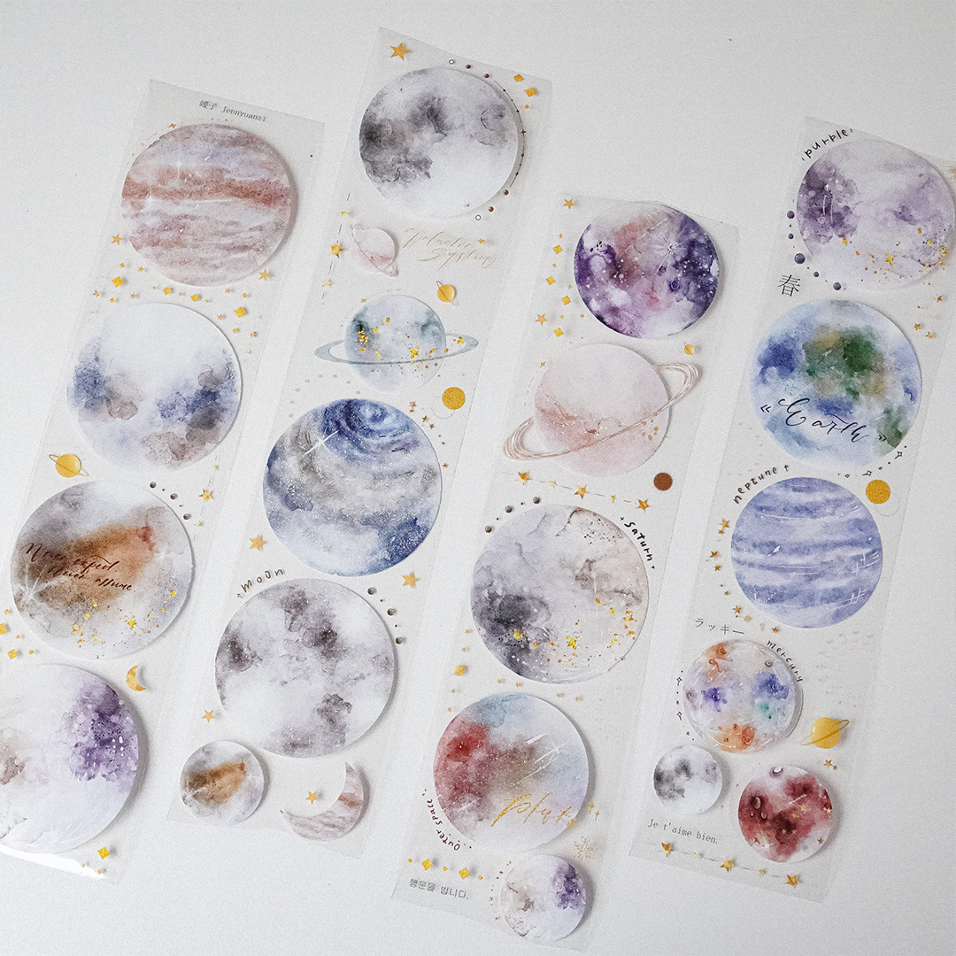 Pick a Star & Planets PET Tape (5cm*100cm)