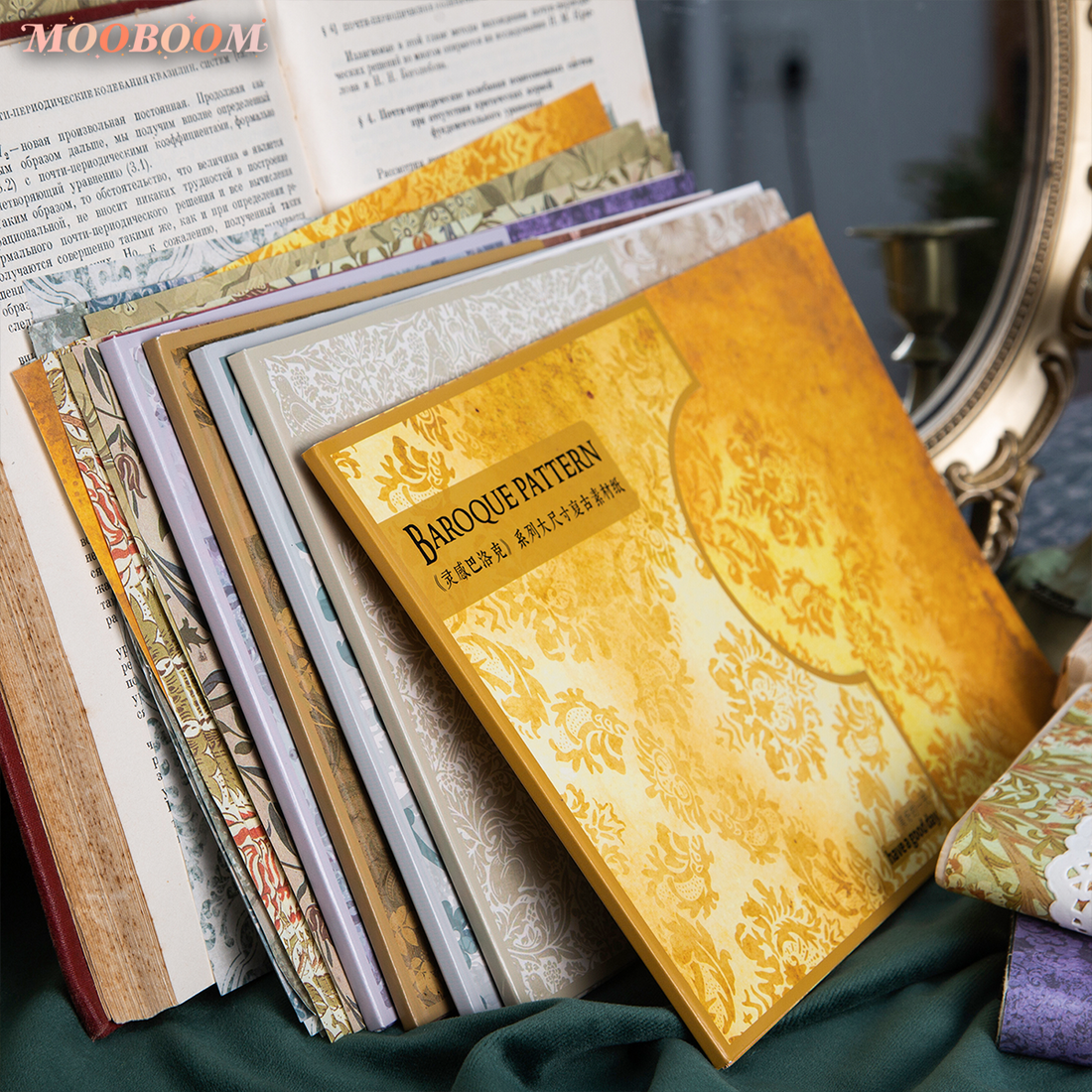 Baroque Pattern Large Size Material Paper