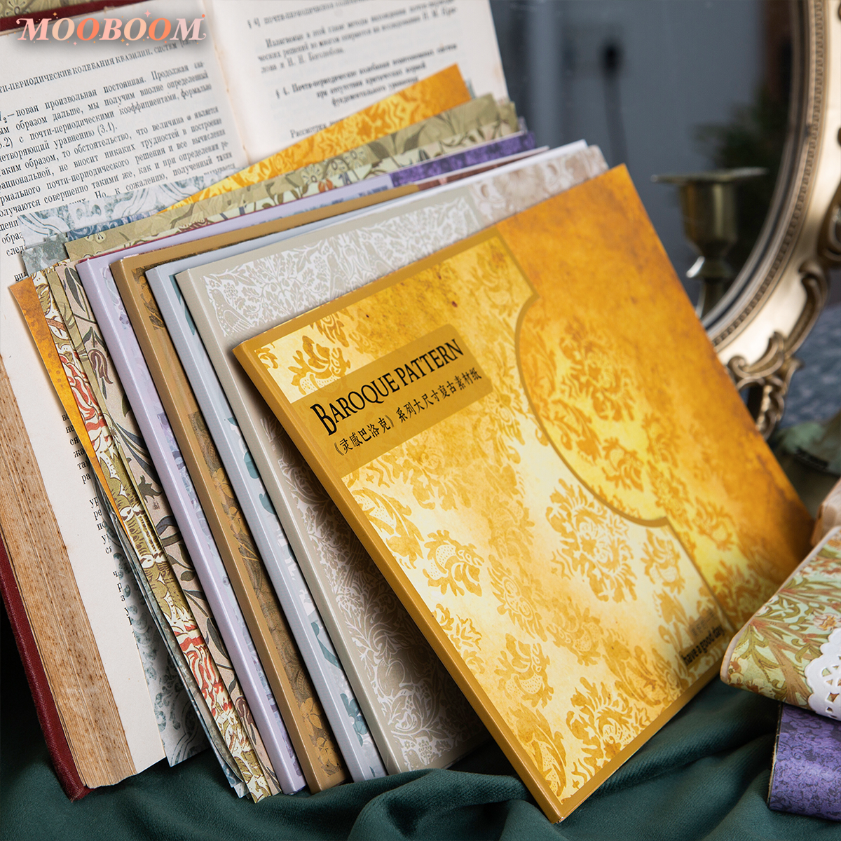 Baroque Pattern Large Size Material Paper