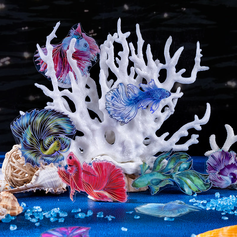 Goldfish Scrapbook Junk Journal Tape Sticker