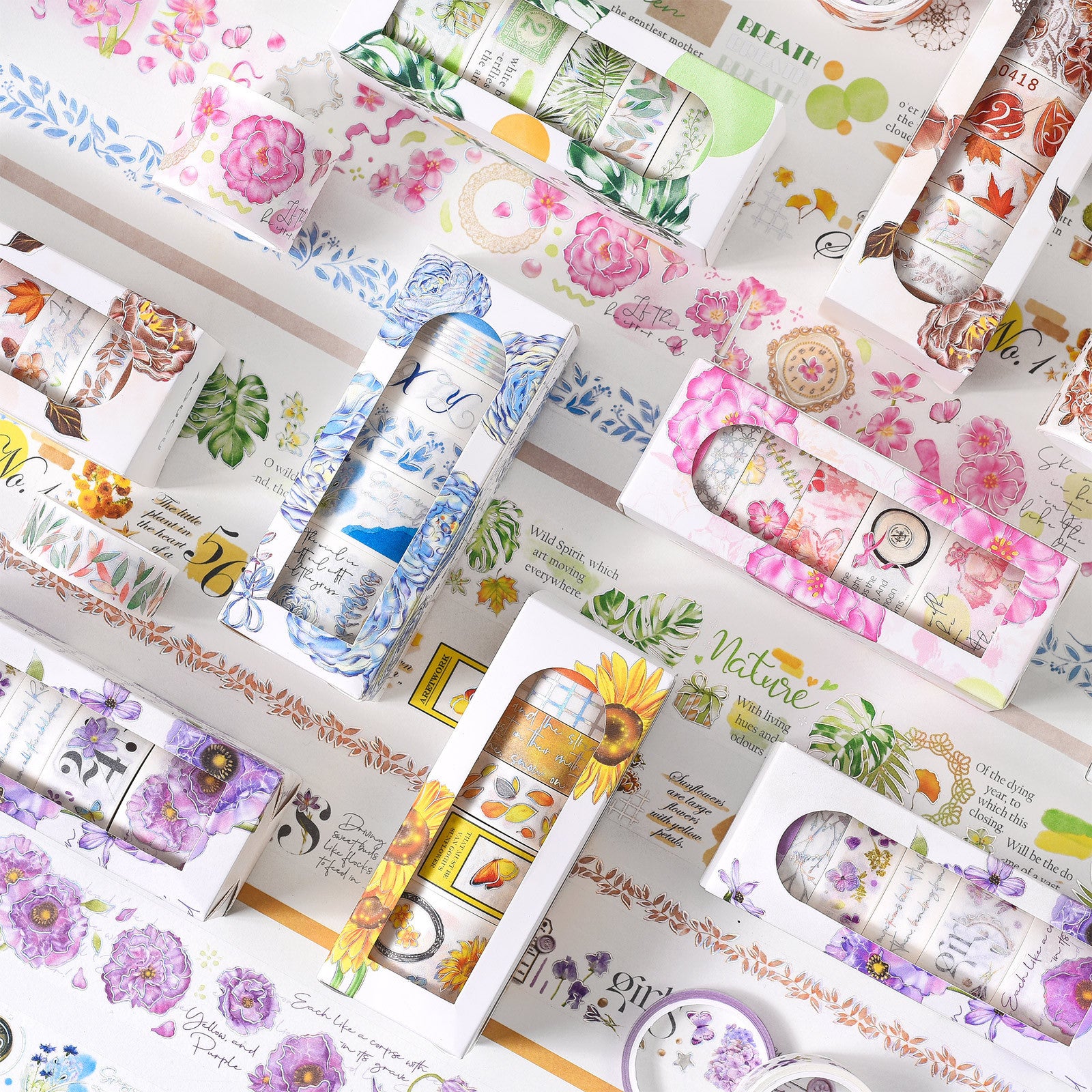 Multi-size Plant Washi Tape