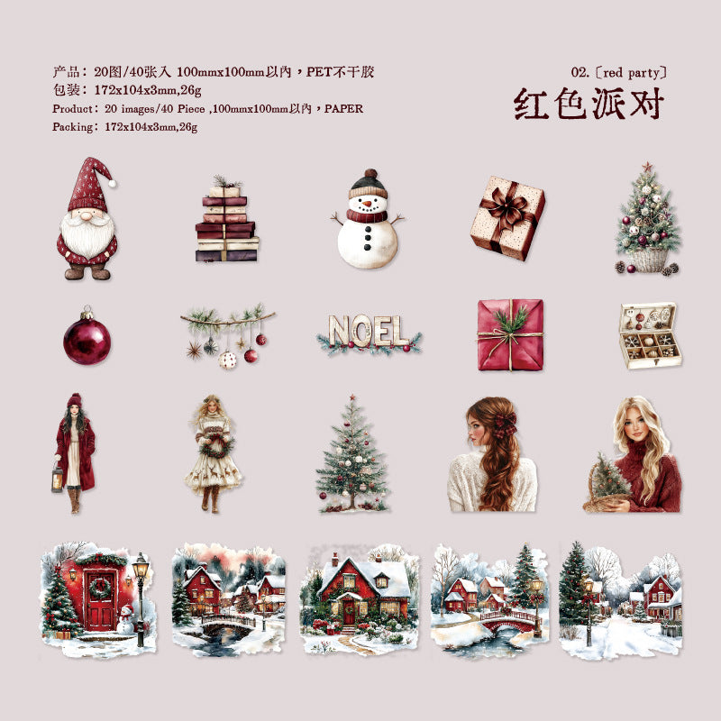 Merry Christmas PET Sticker