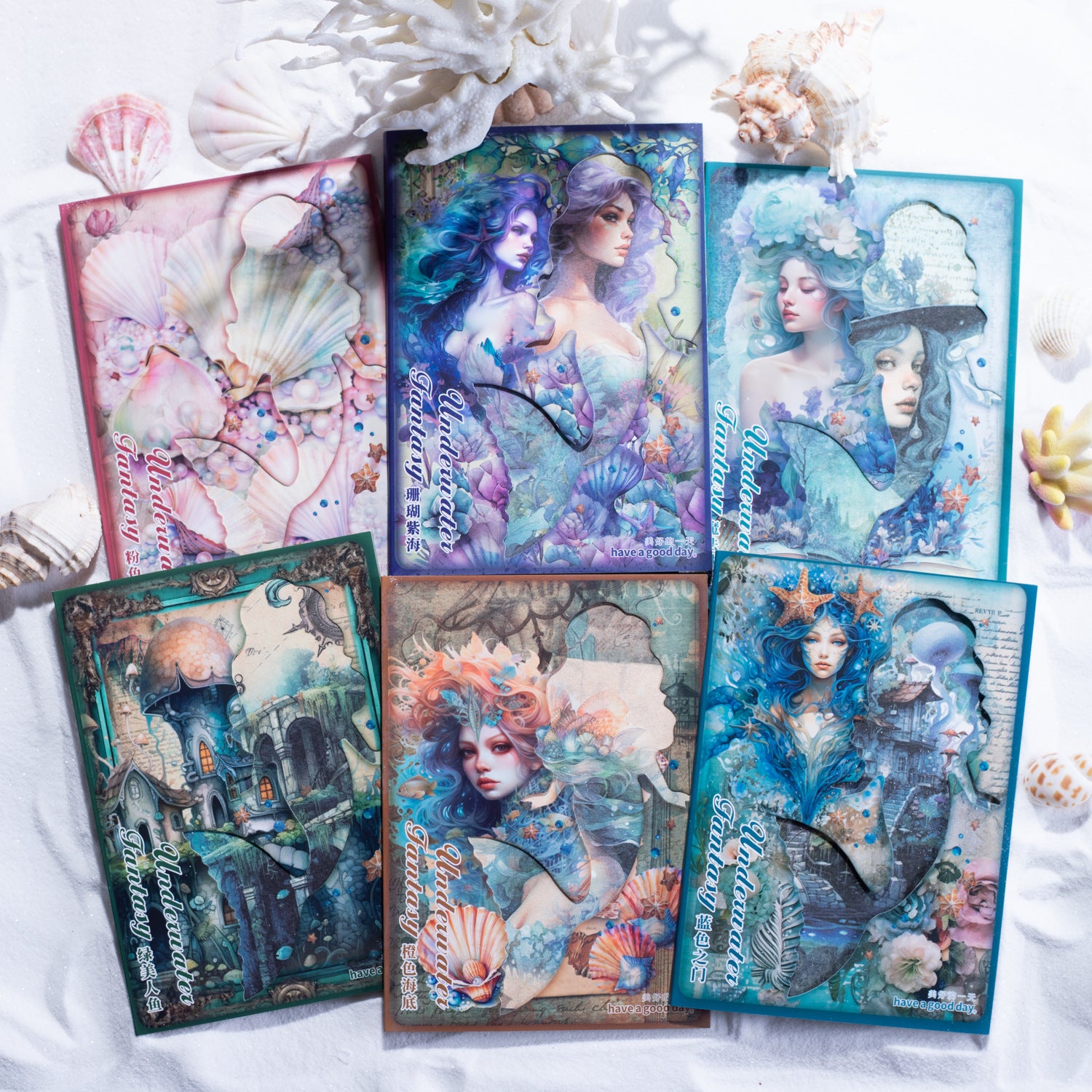 Underwater Mermaid Scrapbooking Paper