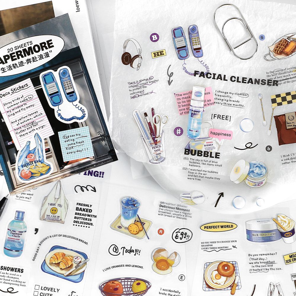 Life Trajectory Pre-cut PET Sticker Book