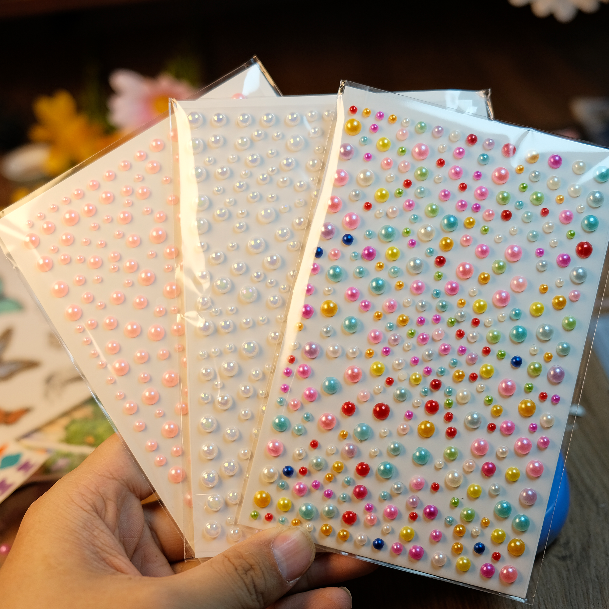 Plastic Pearl Sticker