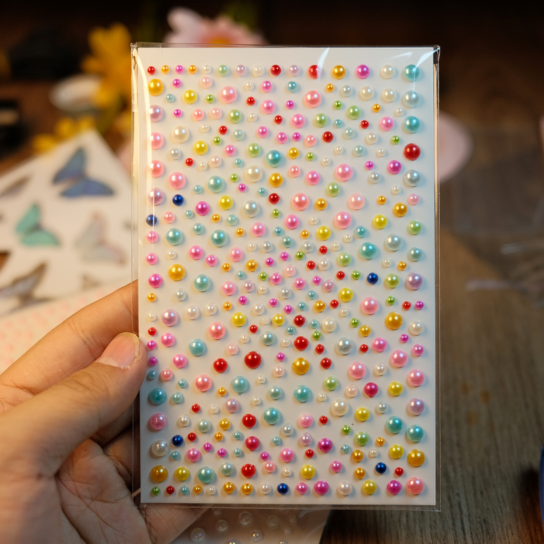 Plastic Pearl Sticker