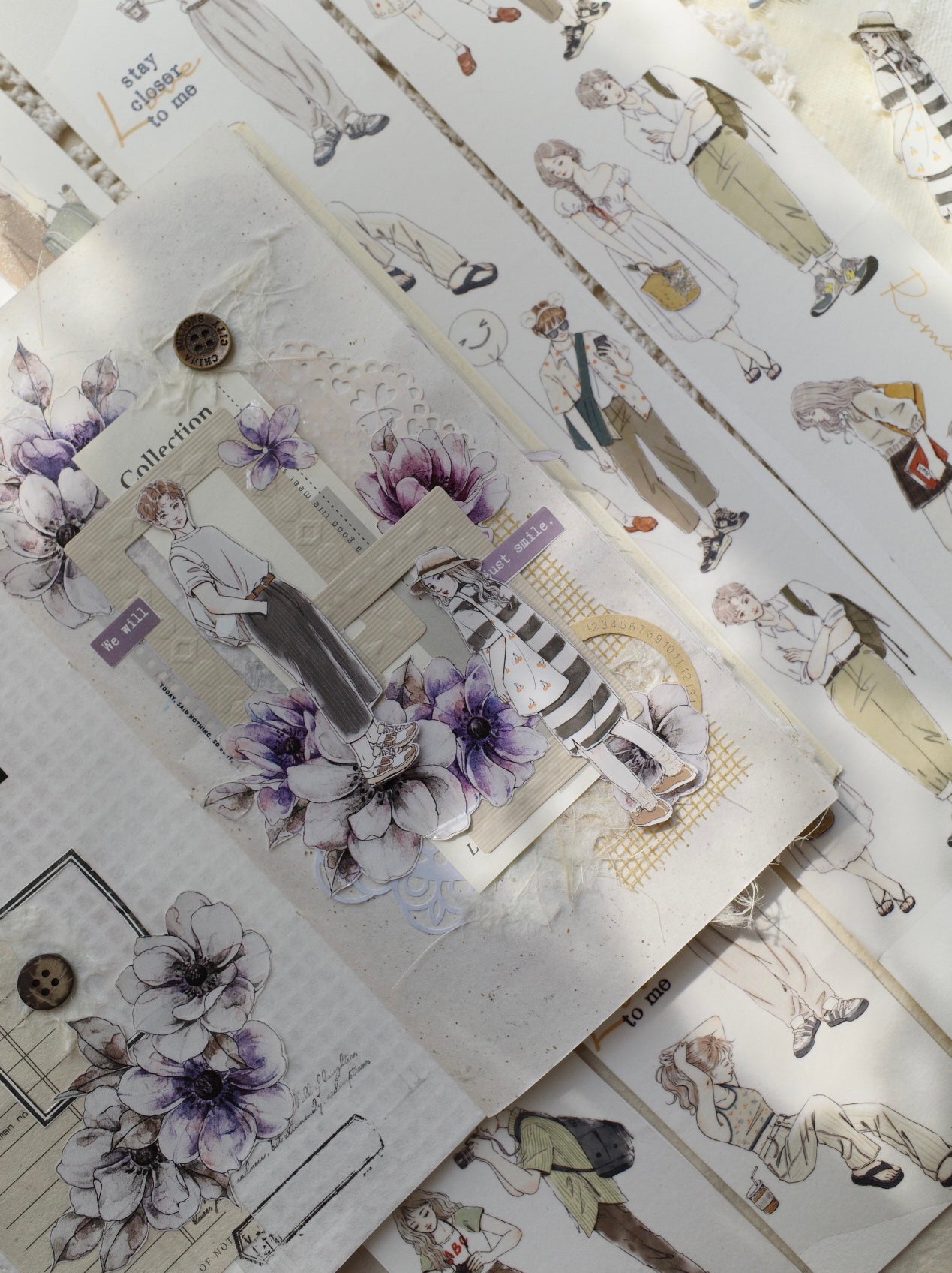 6mm*100cm He & I Character Tape