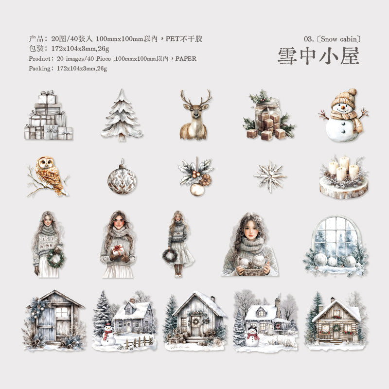 Merry Christmas PET Sticker