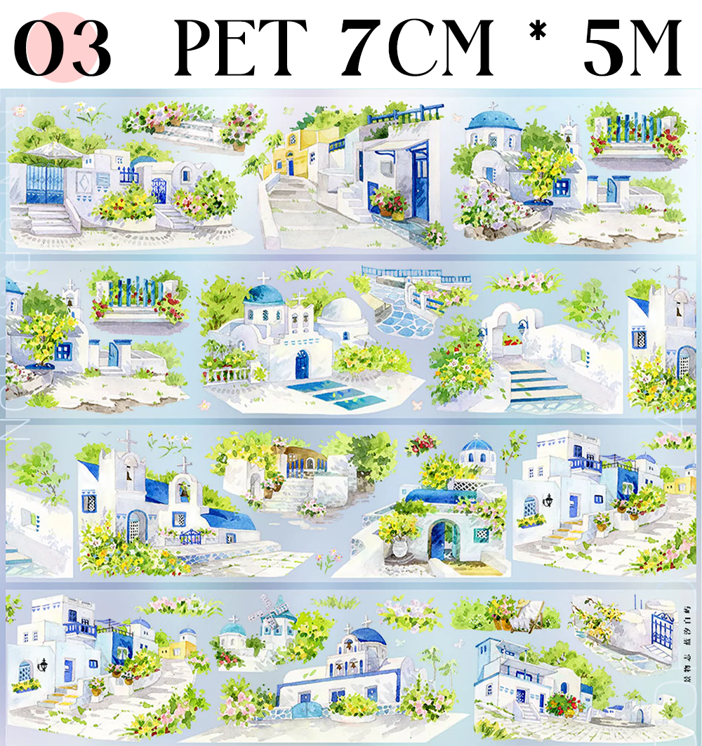 【ZERO】Summer Beach Landscaping Tape(11 Styles)(Whole Roll Tape)