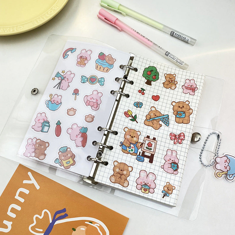 la serie de pintura al óleo retro Square Journal