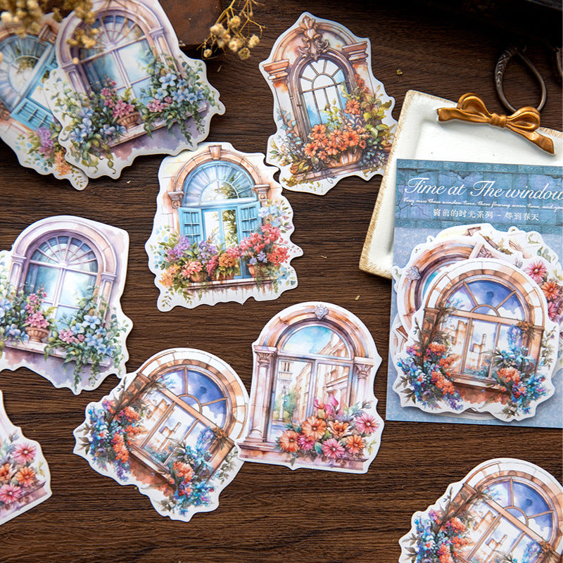 Window Story Scrapbooking Sticker