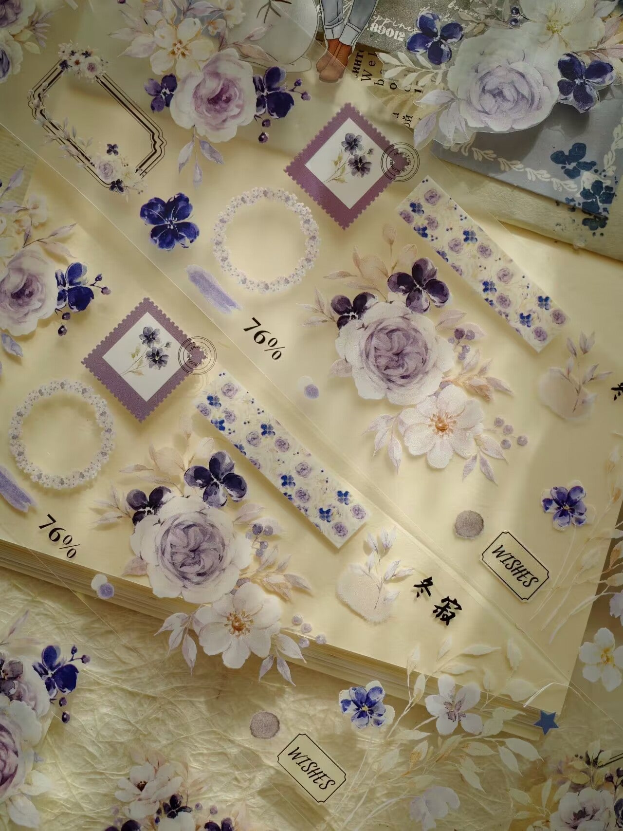 Winter Flowers PET Tape (6cm*120mm)