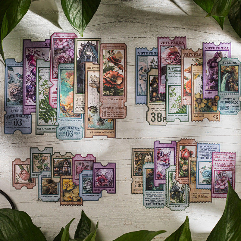 Flower Vintage Series Stickers 