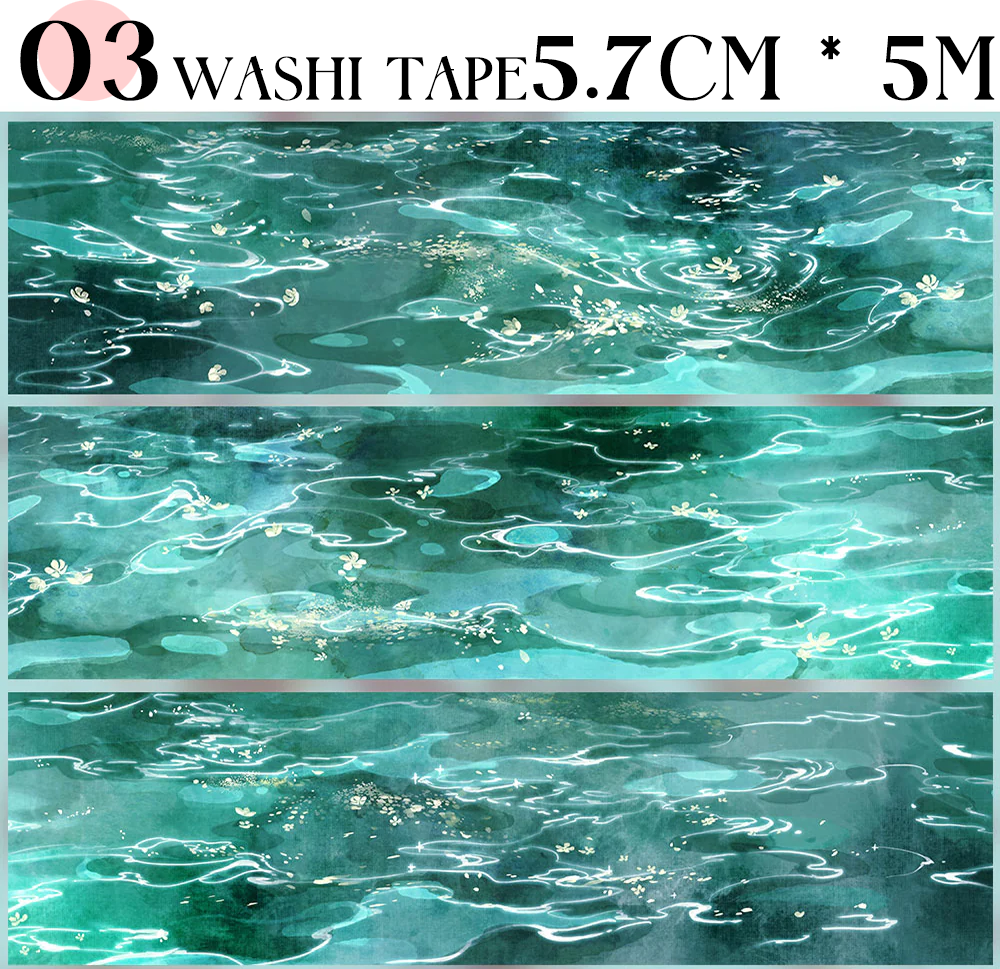 【ZERO】Waves/ Rivers / Water Surfaces Landscaping Tape(12 Styles)(Whole Roll Tape)