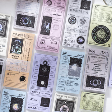 Stray Moon Laser Ticket For Scrapbooking / bujo / Card Making