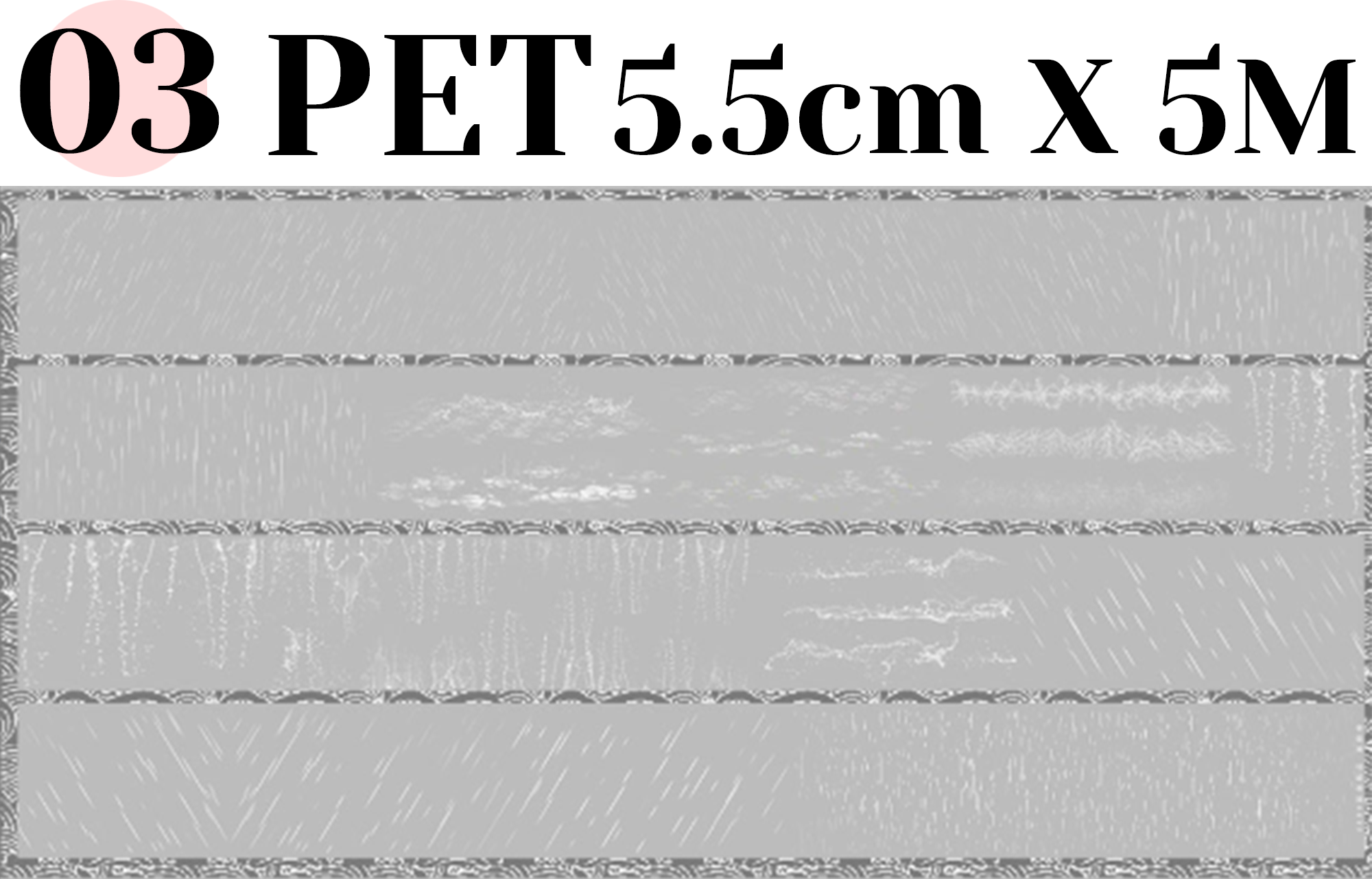 【ZERO】Weather-themed Landscape Tape (5 Styles) (Whole Roll Tape)