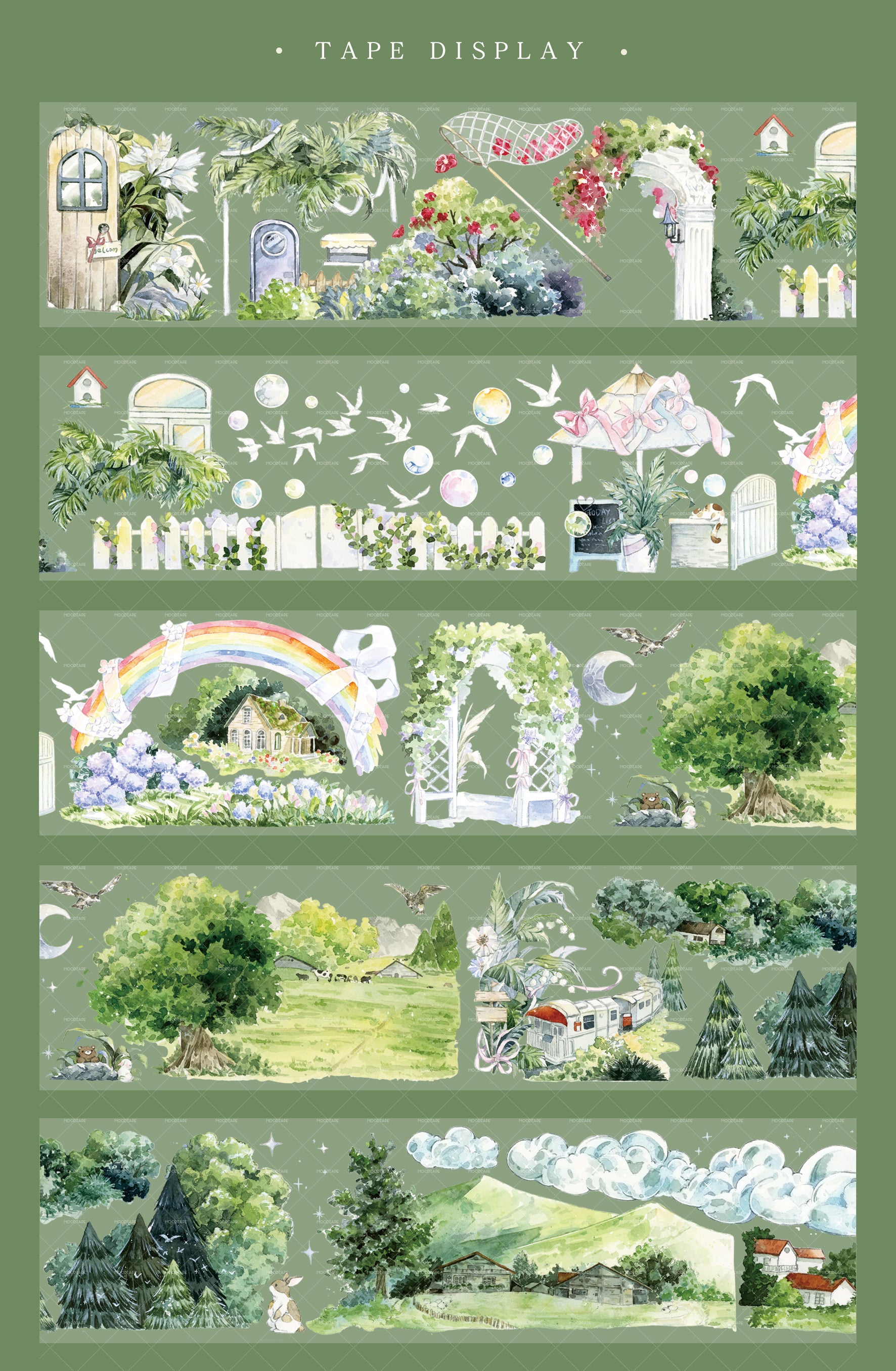 Forest Rainbow Smile Tape (70cm*150cm)