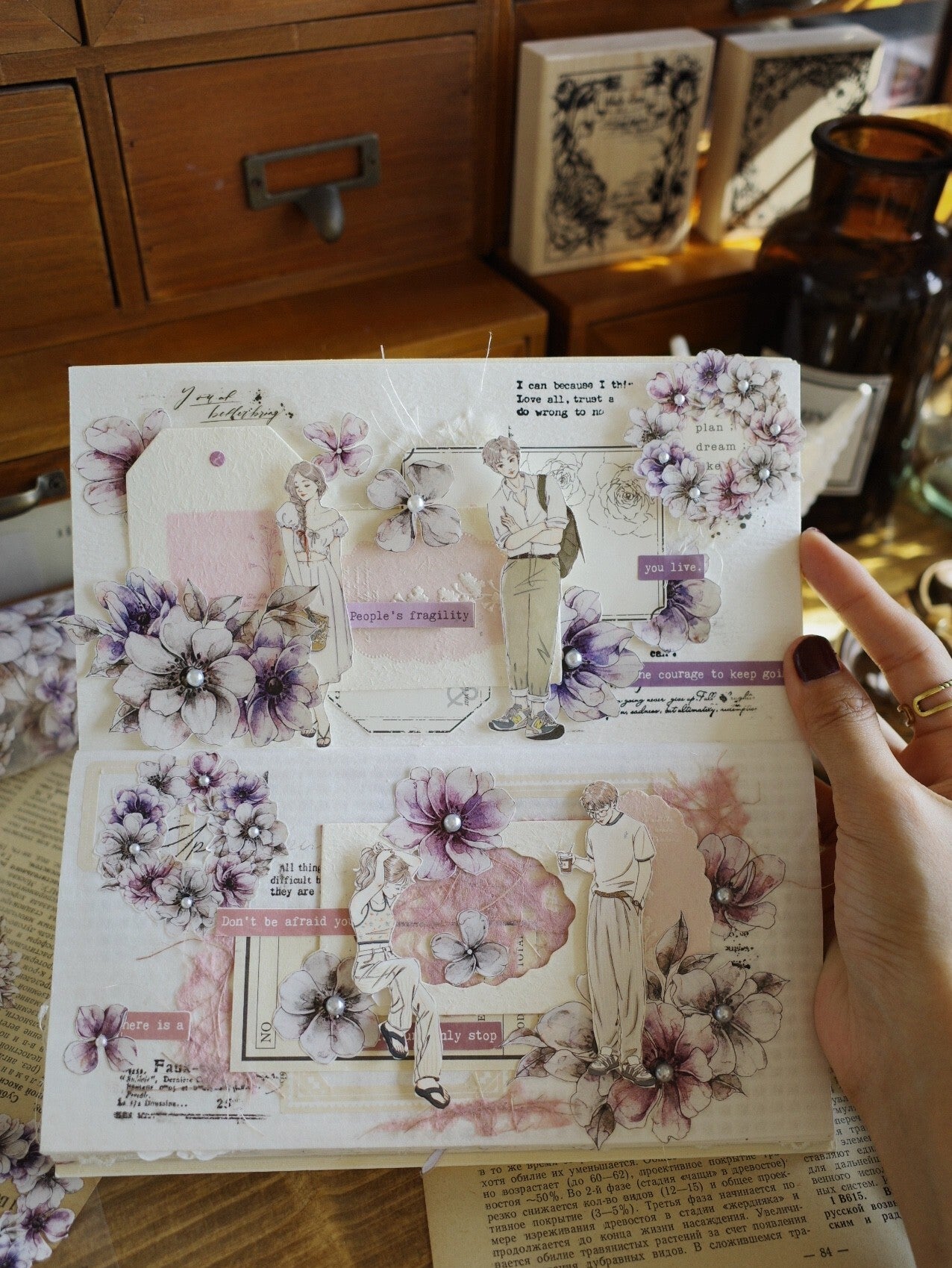 Scrapbook Silver Lotus PET Washi Tape