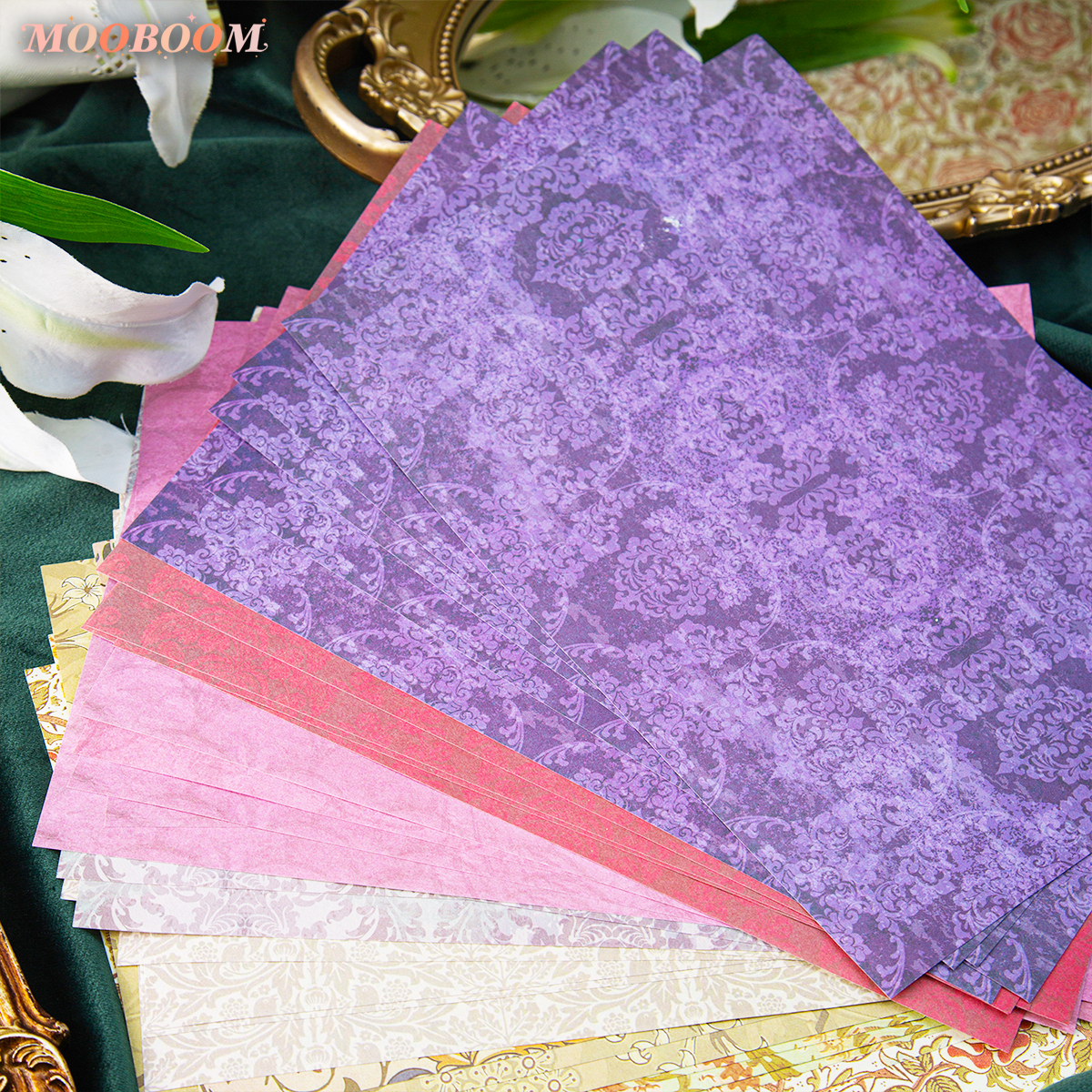 Baroque Pattern Large Size Material Paper