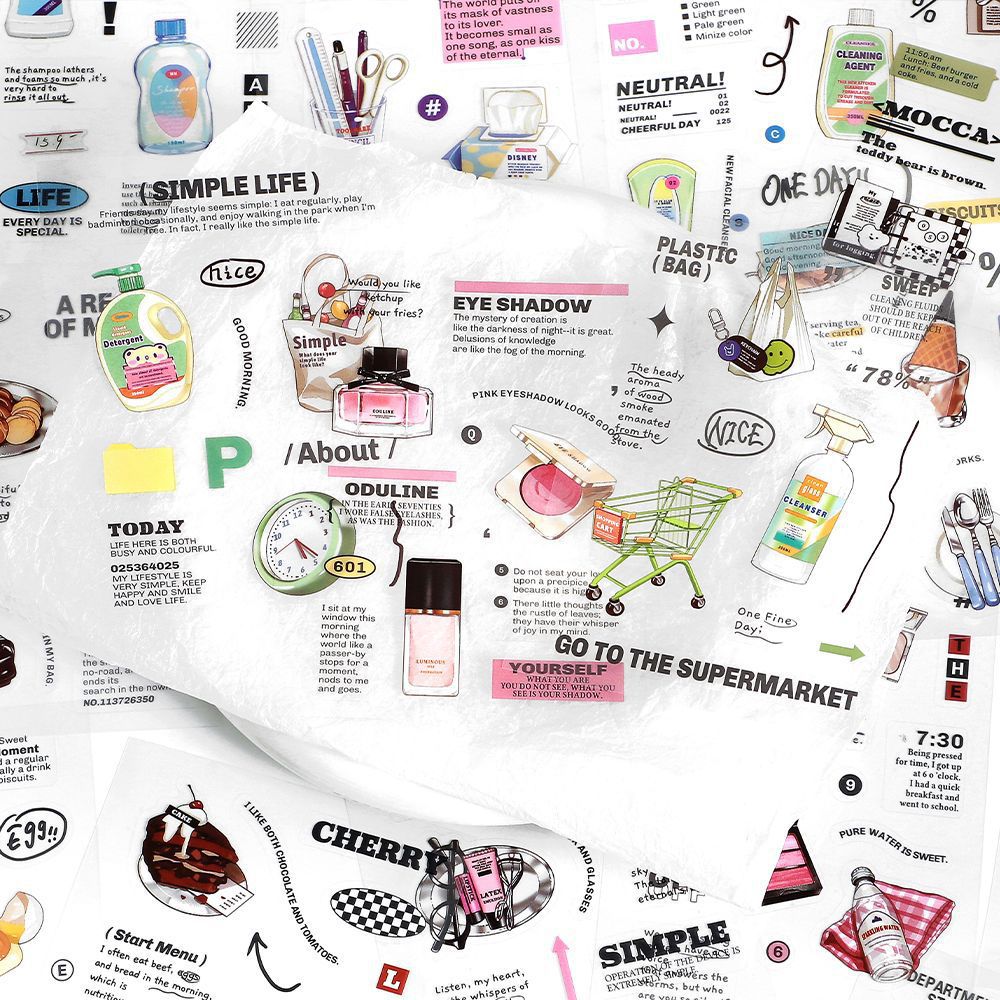 Life Trajectory Pre-cut PET Sticker Book