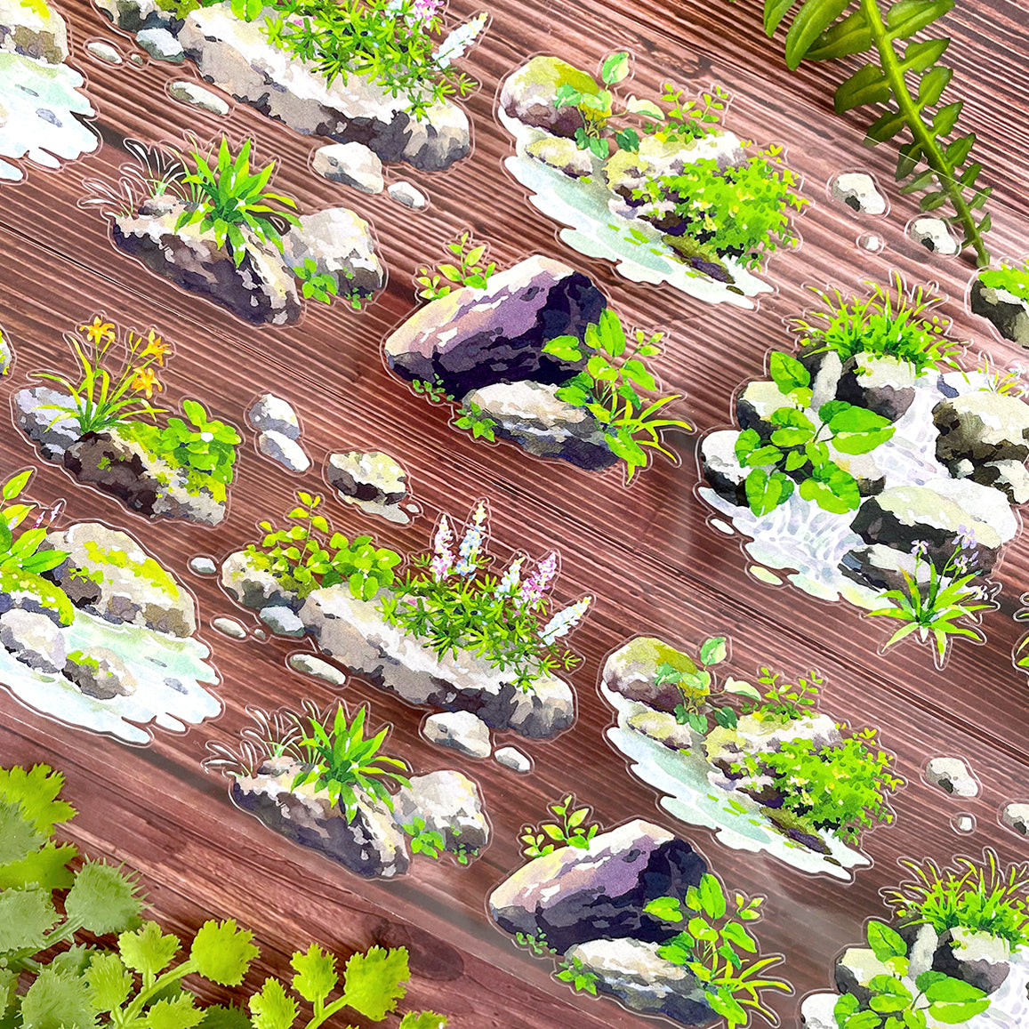 【NEW Studio】 Quiet Stone Landscaping Pre-cut Tape (7cm* 170cm)