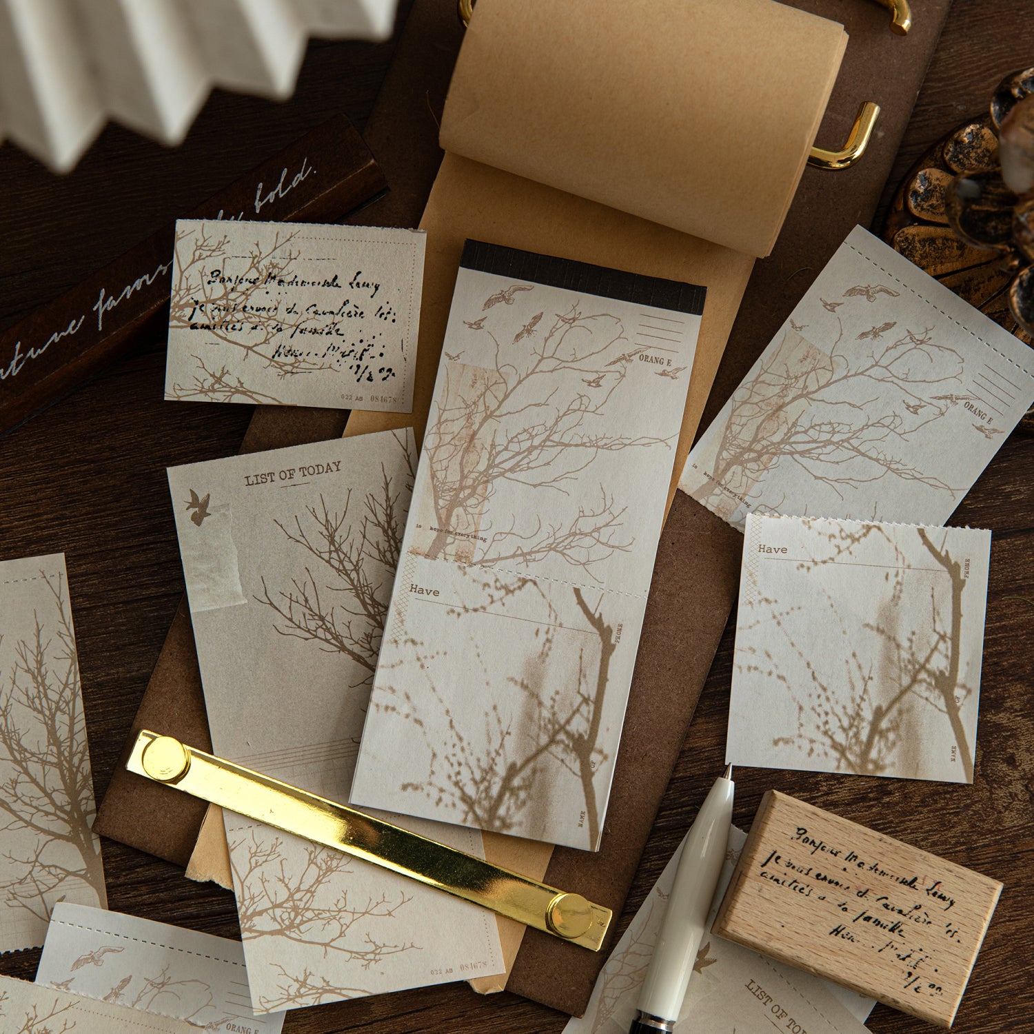 Retro Long Strip Tear-off Notepad