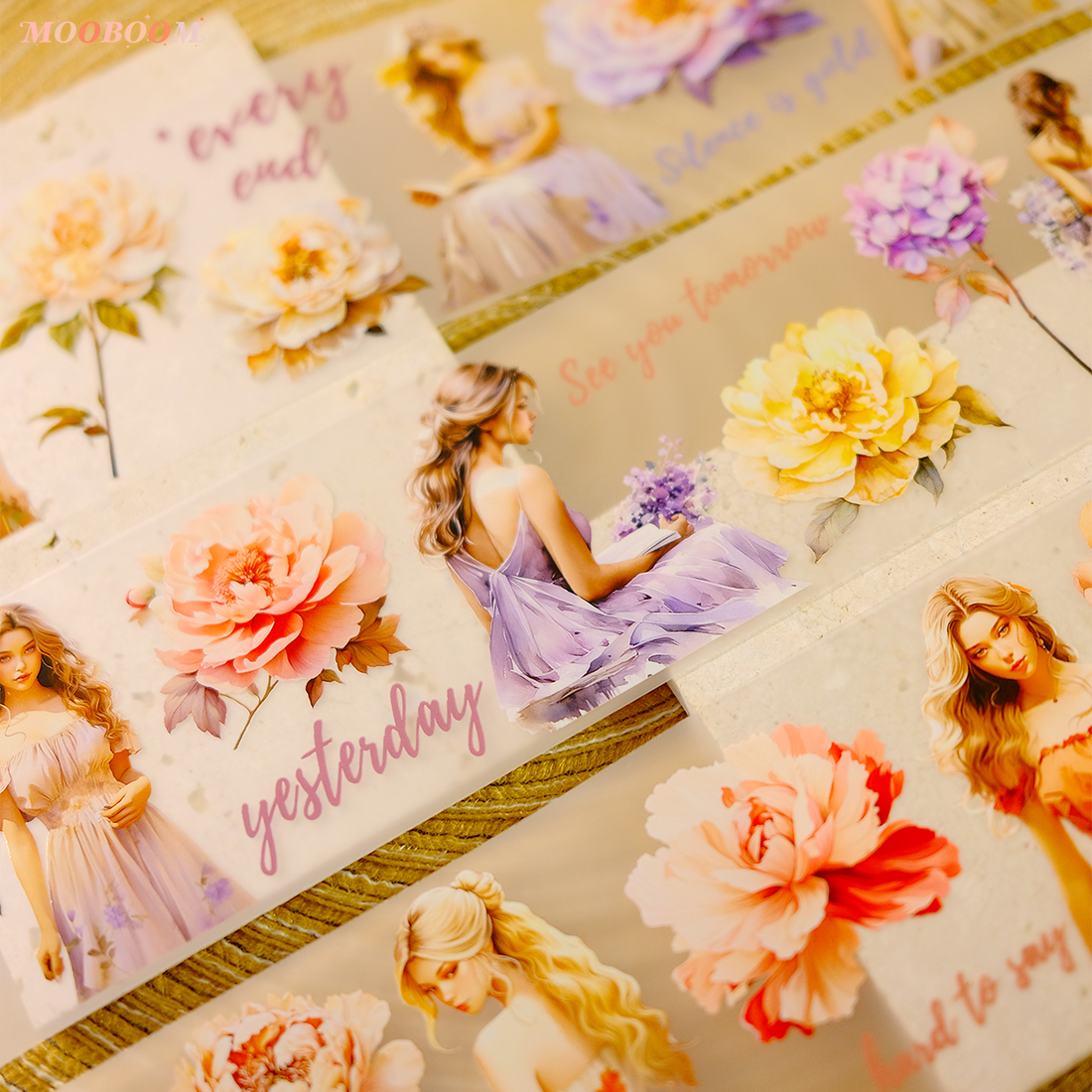 Whole Roll Princess and Flower PET Tape