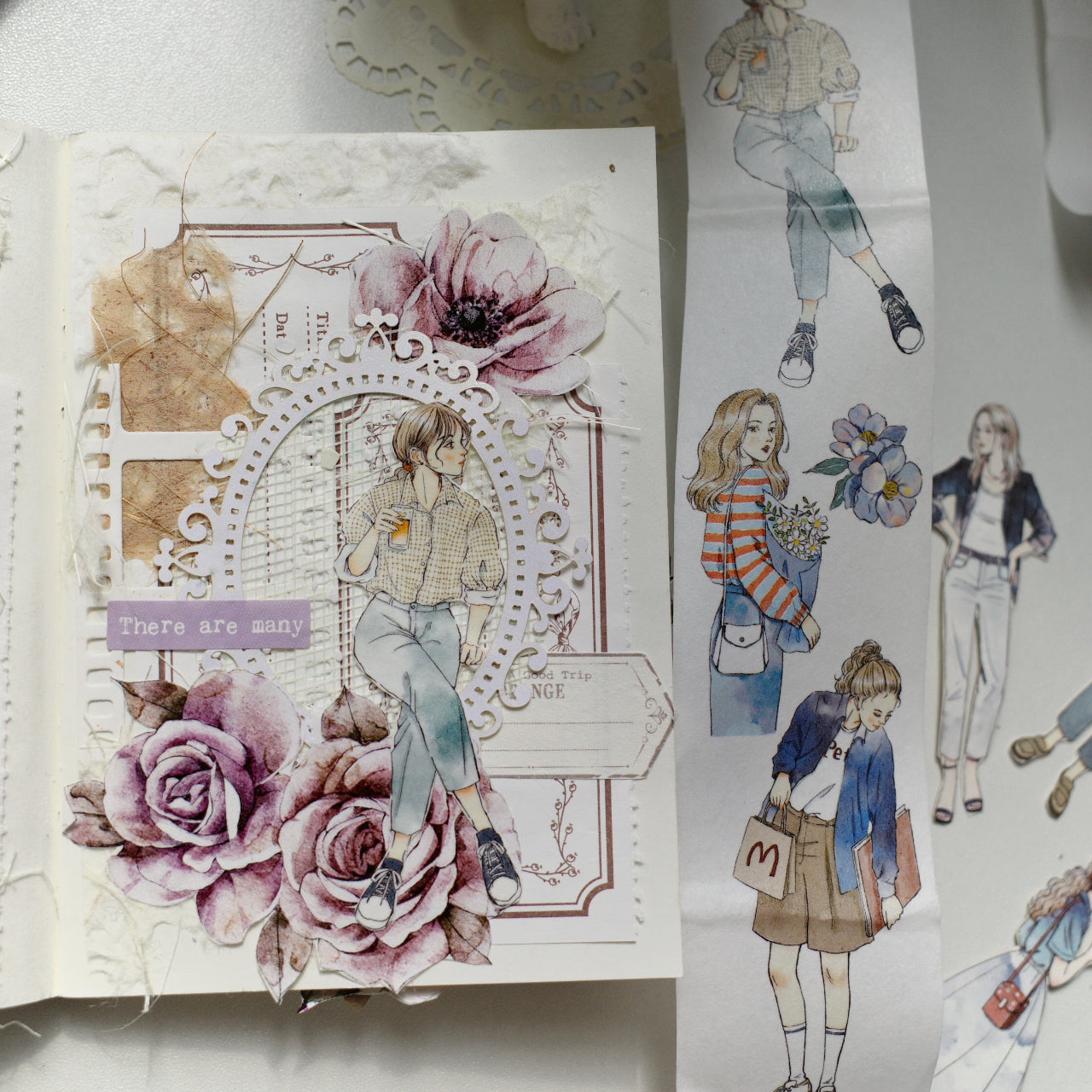 Girls' Daily Outfit Washi PET Tape