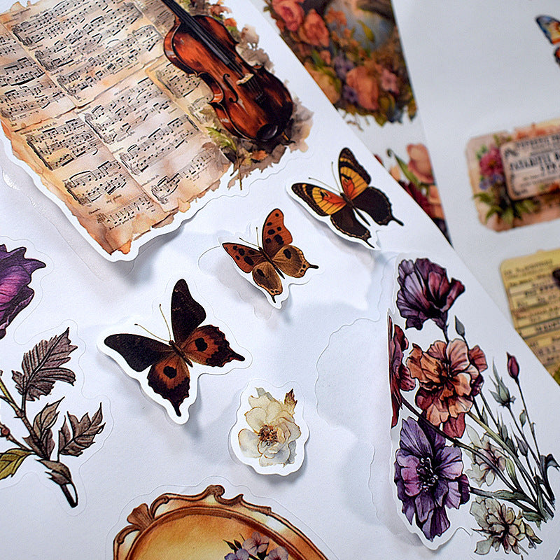 Vintage Scrapbooking Journaling Sticker Book Vol.5