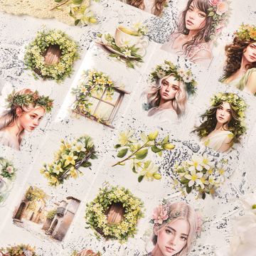 Girl With Garland PET Tape | MOOBOOM Design