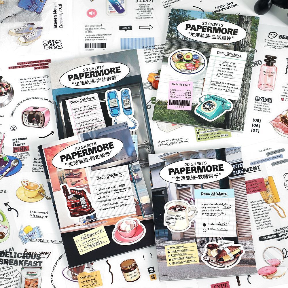 Life Trajectory Pre-cut PET Sticker Book