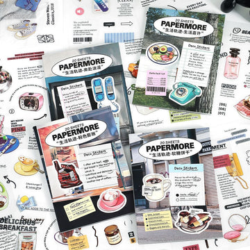 Life Trajectory Pre-cut PET Sticker Book