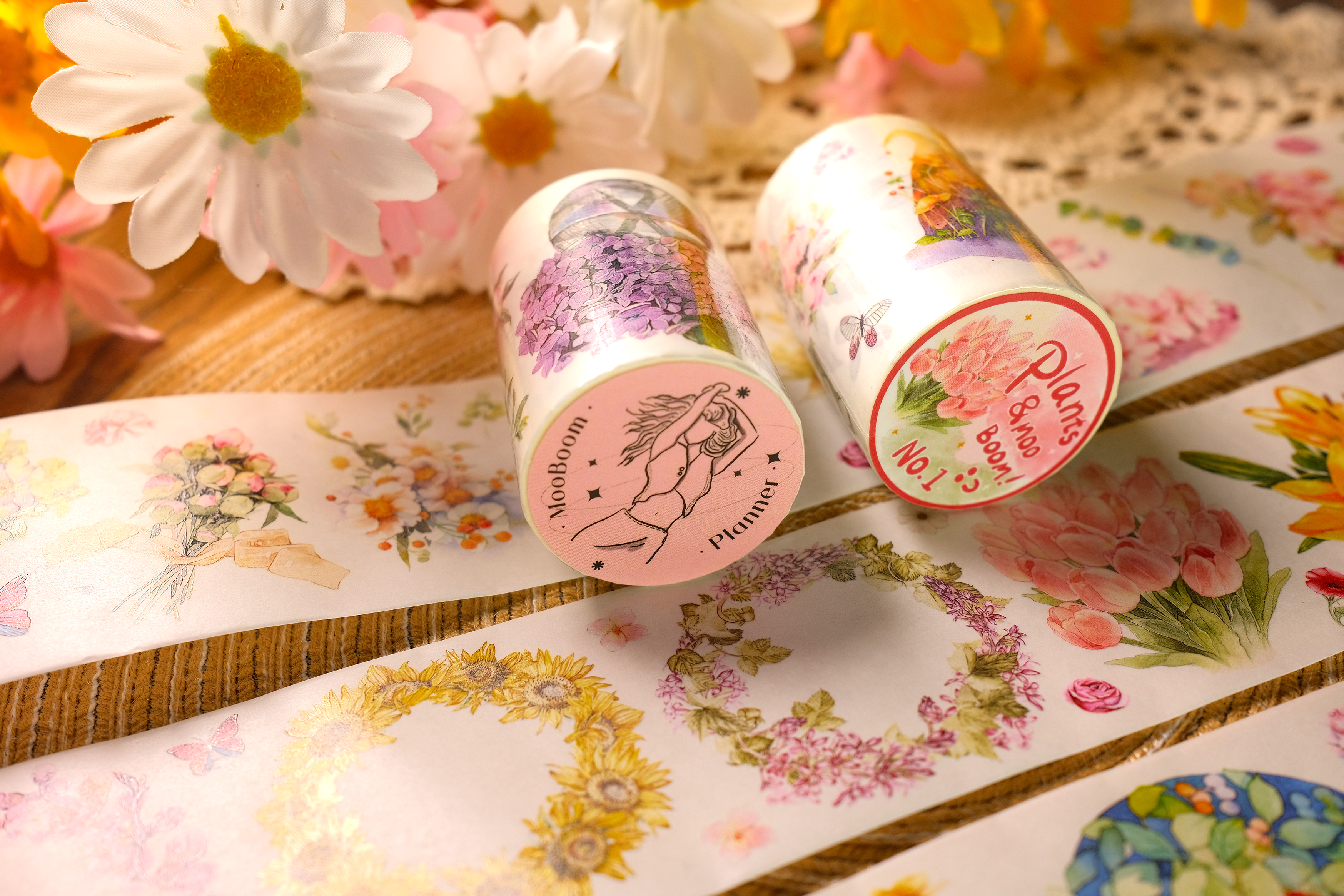 Flower Washi Tape | MooboomPlanner