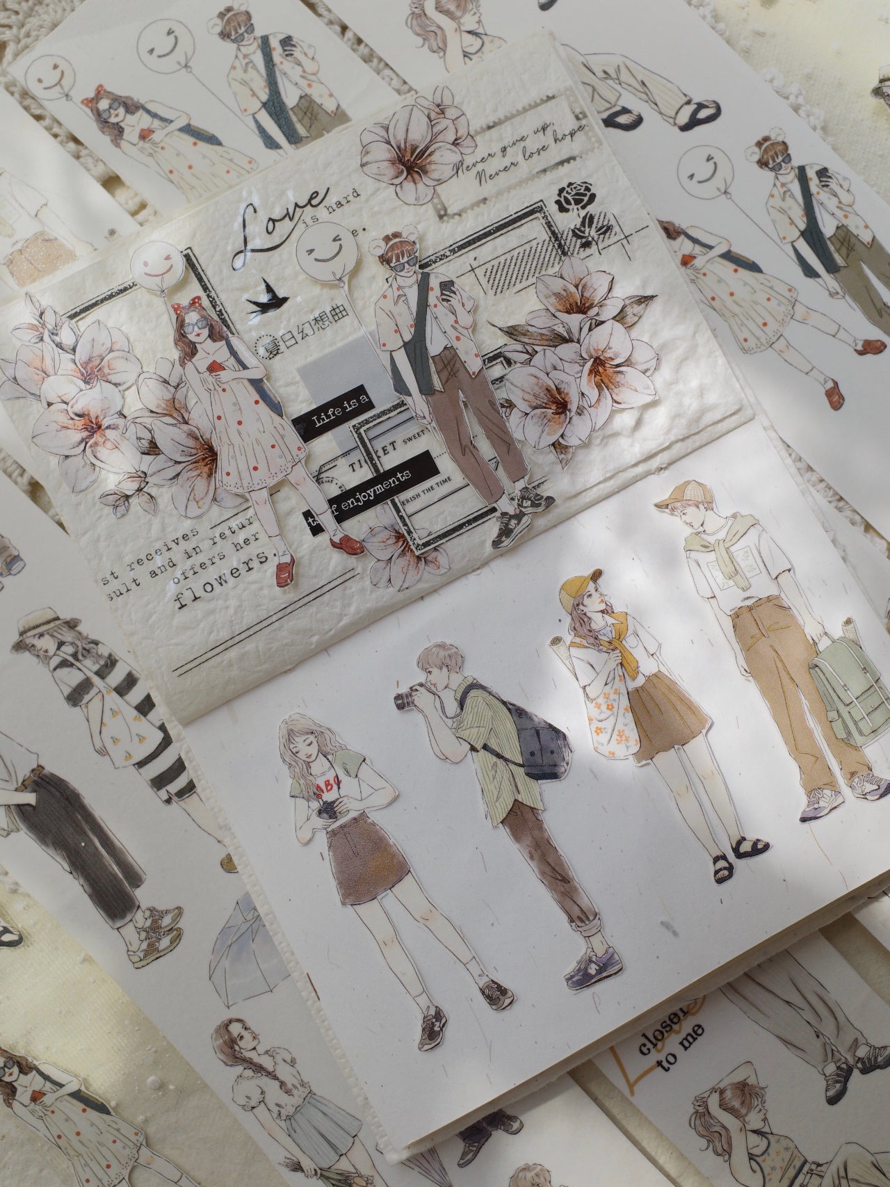 6mm*100cm He & I Character Tape