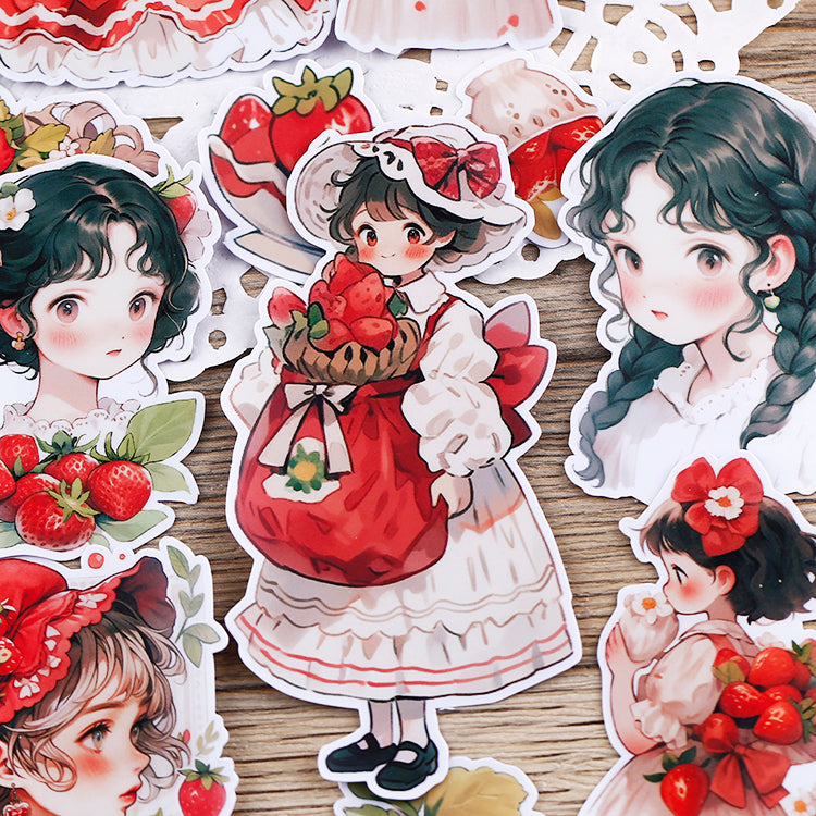 Strawberry Girl Sticker