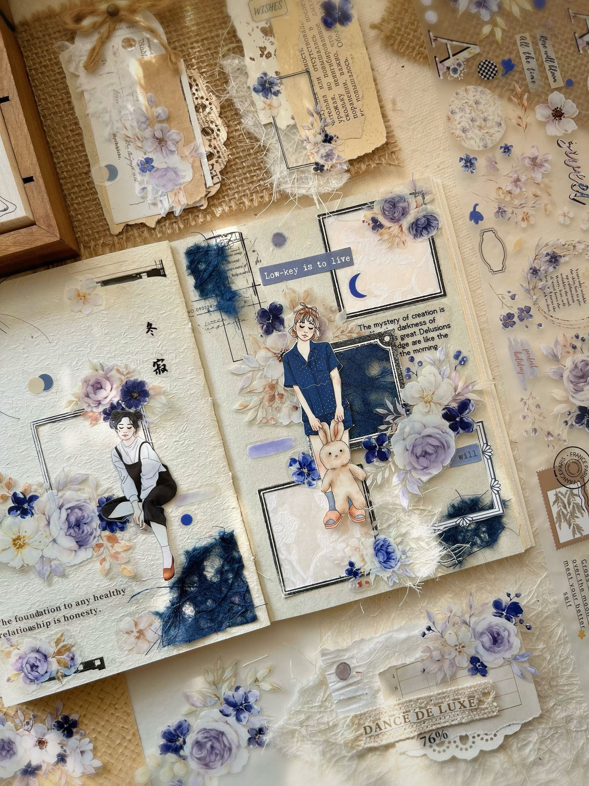 Winter Flowers PET Tape (6cm*120mm)